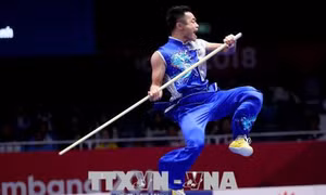 ASIAD 2018: VĐV Phạm Quốc Khánh giành HCB môn Wushu