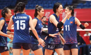 ASIAD 2023: Bóng chuyền nữ Việt Nam lội ngược dòng, thắng nghẹt thở Hàn Quốc