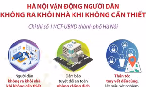 Hà Nội vận động người dân không ra khỏi nhà khi không cần thiết