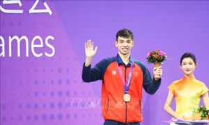 ASIAD 2023: Huy Hoàng bảo vệ thành công HCĐ bơi 800 m tự do nam