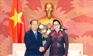 Chủ tịch Quốc hội Nguyễn Thị Kim Ngân tiếp Chánh án Tòa án nhân dân tối cao Lào
