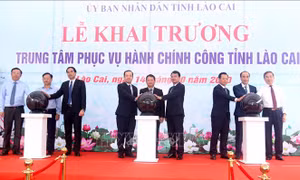 Khánh thành Trung tâm Phục vụ hành chính công tỉnh Lào Cai