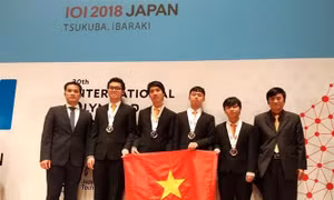 Việt Nam giành Huy chương Vàng tại Olympic Tin học quốc tế 2018