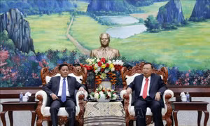 Lãnh đạo Lào đánh giá cao kết quả hợp tác giữa hai Cơ quan Kiểm tra Đảng