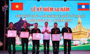 Binh đoàn 678 Hà Nam Ninh kỷ niệm 40 năm ngày nhập ngũ thực hiện nghĩa vụ quốc tế tại Lào
