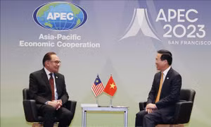 Chủ tịch nước Võ Văn Thưởng tiếp Thủ tướng Malaysia nhân dịp dự Tuần lễ Cấp cao APEC 2023
