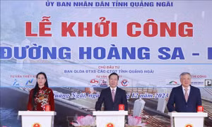 Chủ tịch nước Võ Văn Thưởng dự Lễ Công bố Quy hoạch tỉnh Quảng Ngãi thời kỳ 2021 - 2030, tầm nhìn đến 2050