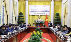 Họp báo Công bố Lệnh của Chủ tịch nước về 13 luật