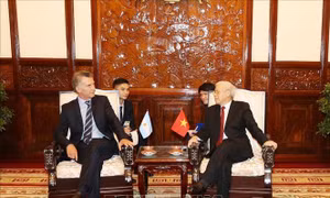 Tổng Bí thư, Chủ tịch nước Nguyễn Phú Trọng hội đàm với Tổng thống Argentina Mauricio Macri