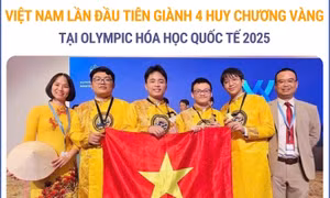 Việt Nam giành 4 Huy chương Vàng tại Olympic Hóa học Quốc tế 2025