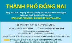 Một số thông tin về thành phố Đồng Nai mới được thành lập