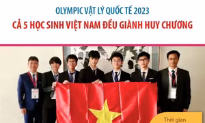 Olympic Vật lý quốc tế 2023: Cả 5 học sinh Việt Nam đều giành huy chương