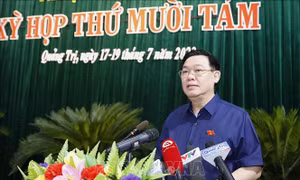 Chủ tịch Quốc hội Vương Đình Huệ dự khai mạc Kỳ họp thứ 18, HĐND tỉnh Quảng Trị