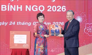 Tổng Bí thư Tô Lâm: TTXVN vươn lên ở tầm cao mới, xứng đáng là mạch máu thông tin tin cậy của đất nước