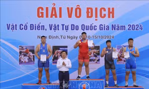 Đoàn Hà Nội thắng lớn tại Giải vô địch vật cổ điển, vật tự do quốc gia