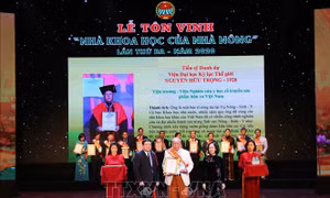 Tôn vinh 68 nhà khoa học của nhà nông lần thứ 3, năm 2020
