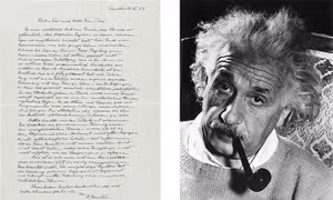 Đấu giá bản thảo quý hiếm của Albert Einstein