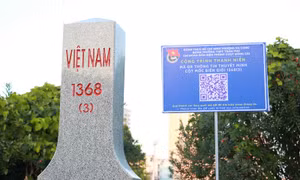 Đặt mã QR để thuyết minh cột mốc chủ quyền biên giới