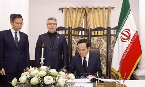 Lãnh đạo Nhà nước ghi sổ tang chia buồn tại Đại sứ quán Iran