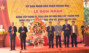 Hà Nội: 17 di tích lịch sử - văn hóa và danh lam thắng cảnh được trao bằng xếp hạng di tích