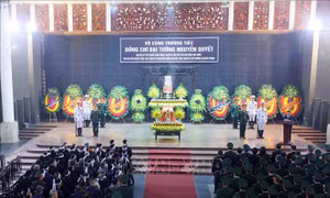Lời cảm ơn của Ban Lễ tang Nhà nước và gia đình đồng chí Đại tướng Nguyễn Quyết