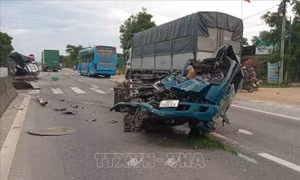 Ba người bị tử vong sau vụ tai nạn liên hoàn trên quốc lộ qua Hà Tĩnh