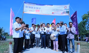 Tết này, bà con huyện Cần Giuộc có thêm 5 cây cầu mới