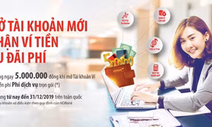 HDBank tặng ngay 5 triệu đồng cho khách hàng mở mới tài khoản
