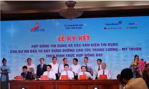 Agribank tham gia ký kết Hợp đồng tín dụng đầu tư xây dựng đường cao tốc Trung Lương – Mỹ Thuận
