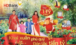 Khai xuân phú quý – Đón lộc tiền tỷ cùng HDBank