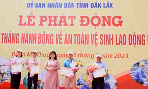 Công ty Thuỷ điện Buôn Kuốp hưởng ứng tháng an toàn vệ sinh lao động