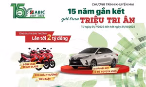 Tham gia bảo hiểm trúng xe ô tô Toyota cùng bảo hiểm Agribank