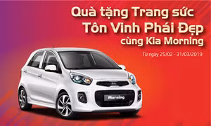 Kia Morning tặng quà trang sức tôn vinh phái đẹp