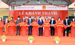 Khánh thành và bàn giao trường tiểu học và THCS Thống Nhất (Lạng Sơn) do Agribank tài trợ