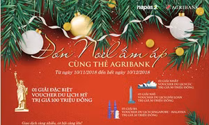 Đón Noel ấm áp cùng thẻ Agribank