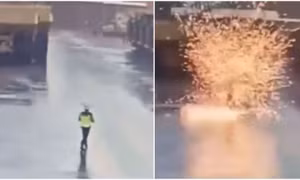 Video người đàn ông sống sót thần kỳ sau khi bị sét đánh trực tiếp dưới mưa