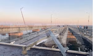 Nga xác nhận một phần cầu Crimea bị phá hủy