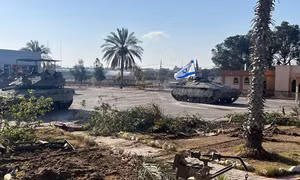 Video xe tăng Israel tiến vào Rafah