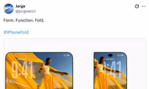 Lộ diện mô hình iPhone gập đầu tiên của Apple: Thiết kế gây tranh cãi, giá tới 2.500 USD