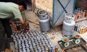 Chỉ khoảng 60 - 70% vỏ bình gas chính hãng được thu về sau khi phân phối