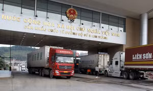 Chiều 8/2, thông quan hàng hóa có kiểm soát tại cửa khẩu Lào Cai