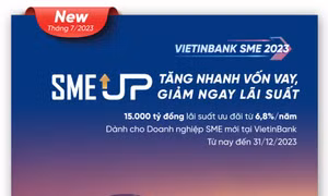 VietinBank tăng quy mô gói ưu đãi lãi suất SME UP lên 15.000 tỷ đồng