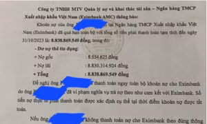 Vụ nợ 8,5 triệu đồng thành nợ xấu hơn 8,8 tỷ đồng: Đợi báo cáo từ Eximbank