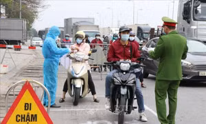Hải Dương kiểm soát phương tiện lưu thông khi thực hiện cách ly xã hội