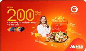 MSB ưu đãi lớn cho chủ thẻ tín dụng dịp cuối năm