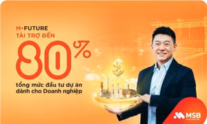 MSB cung cấp nguồn vốn lên đến 80% tổng mức đầu tư dự án cho doanh nghiệp
