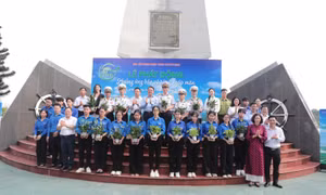 Trồng mới 1,12 ha rừng ngập mặn ven biển tại Hải Phòng