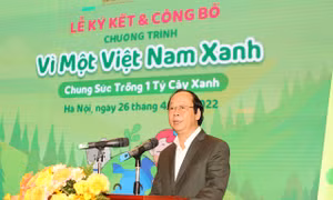 Bộ Tài nguyên và Môi trường ‘chung sức trồng 1 tỷ cây xanh’