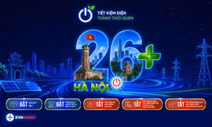 EVNHANOI phát động chiến dịch 'Hà Nội 26+' tiết kiệm điện mùa nắng nóng