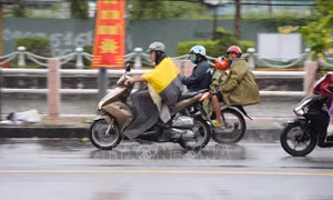Miền Bắc mưa lớn do ảnh hưởng của bão số 7